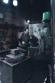 a person working in a factory