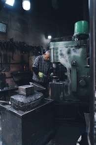 a person working in a factory