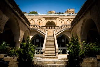 a building with a staircase