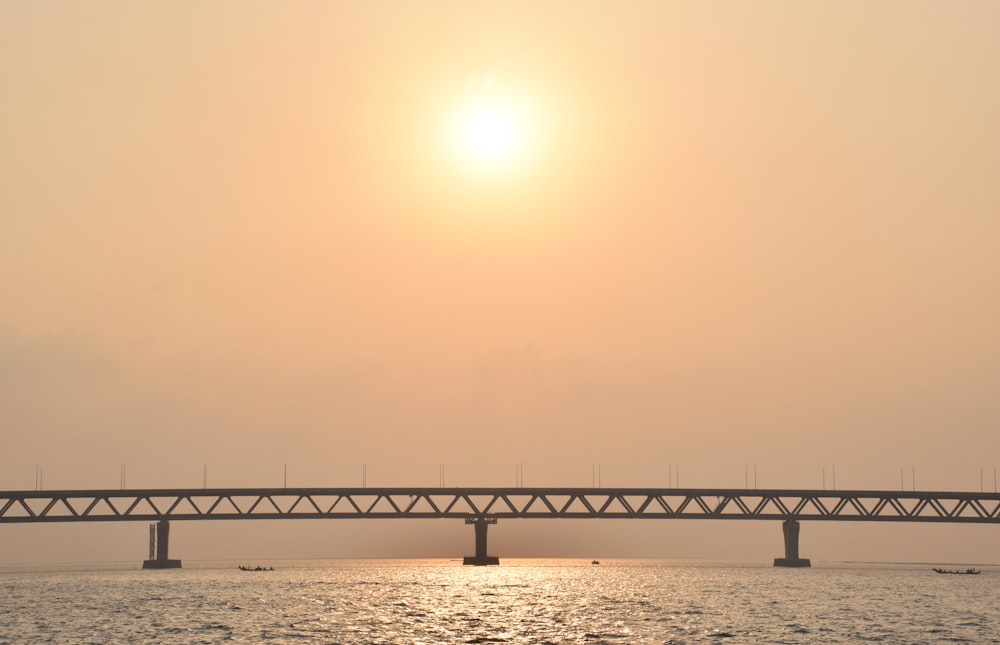 a bridge over water