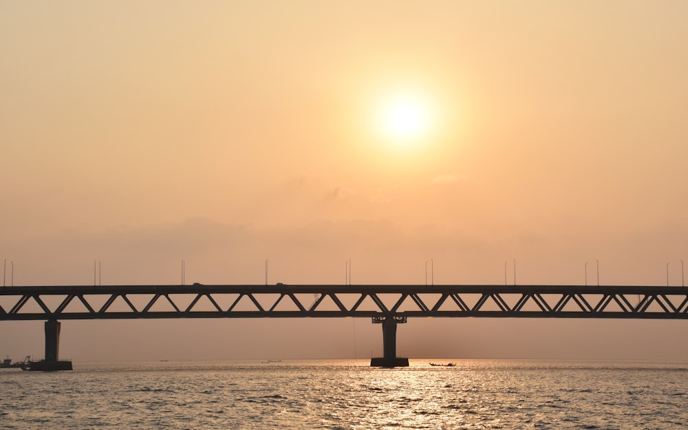 a bridge over water