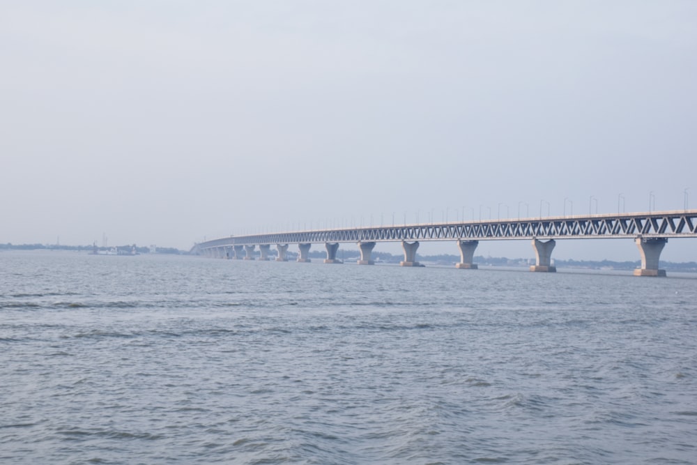 a bridge over water