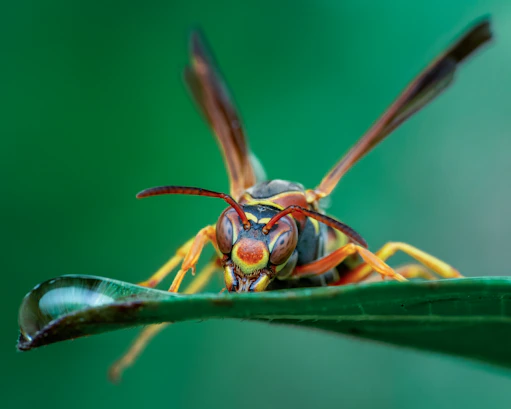 a close up of a bug