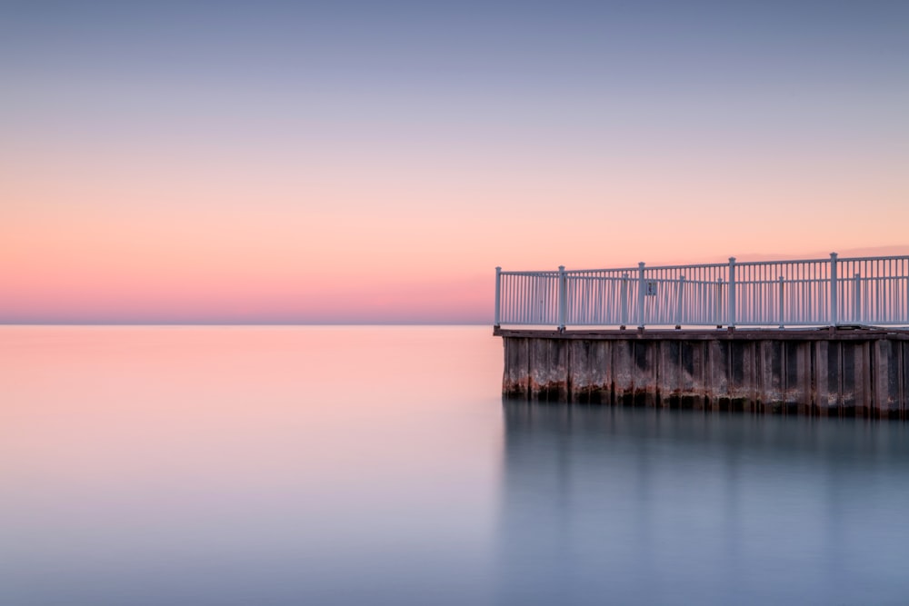 a dock in the water