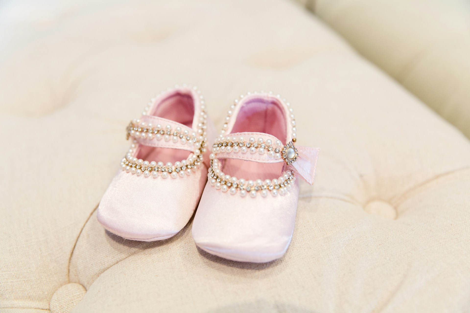 a pair of pink sandals