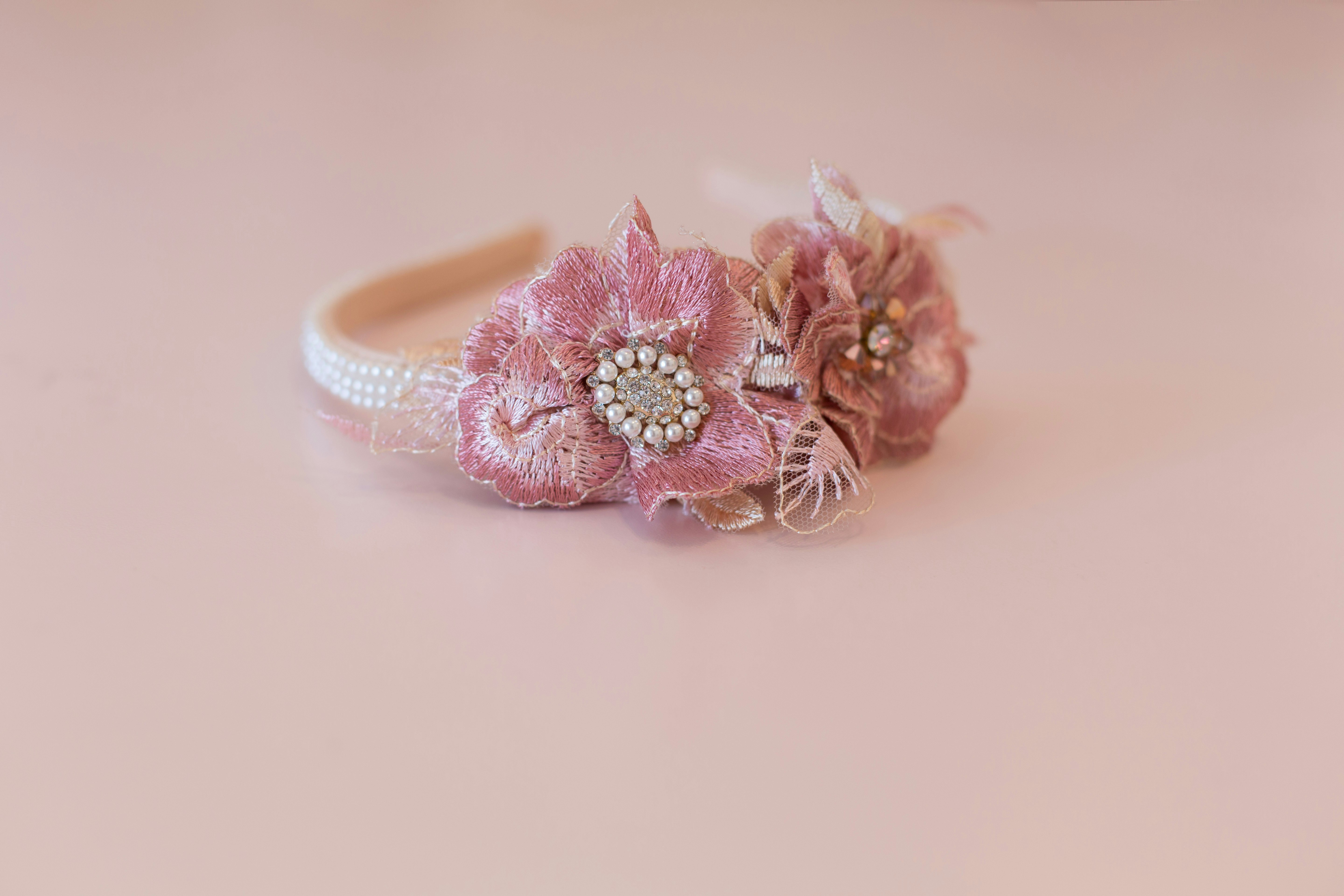 a flower made of beads