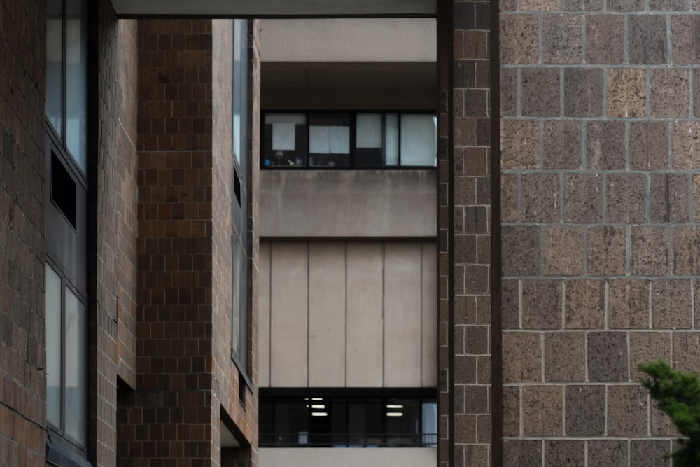 a building with a large window