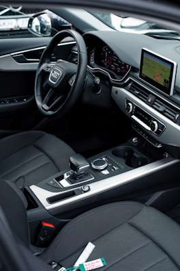 the interior of a car