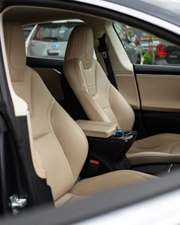 the interior of a car
