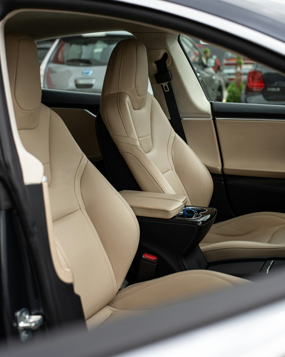 the interior of a car