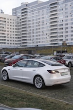 a parking lot with cars