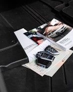 a couple of cell phones on a table