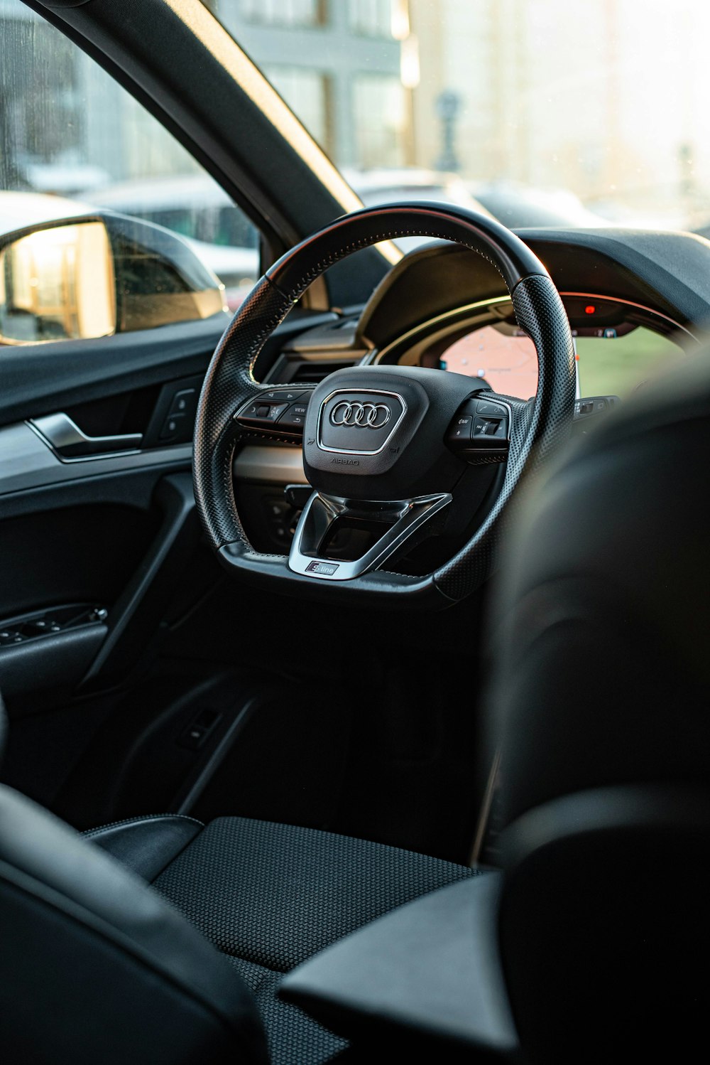 the interior of a car