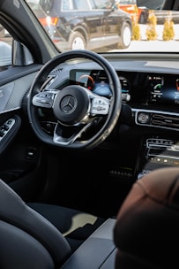 Clean interior car detail on mercedez benz