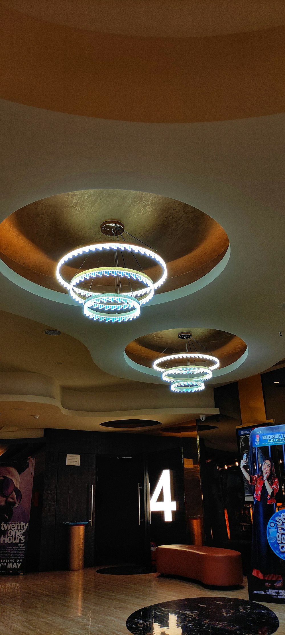 a ceiling fan with lights