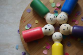 a group of toys on a table