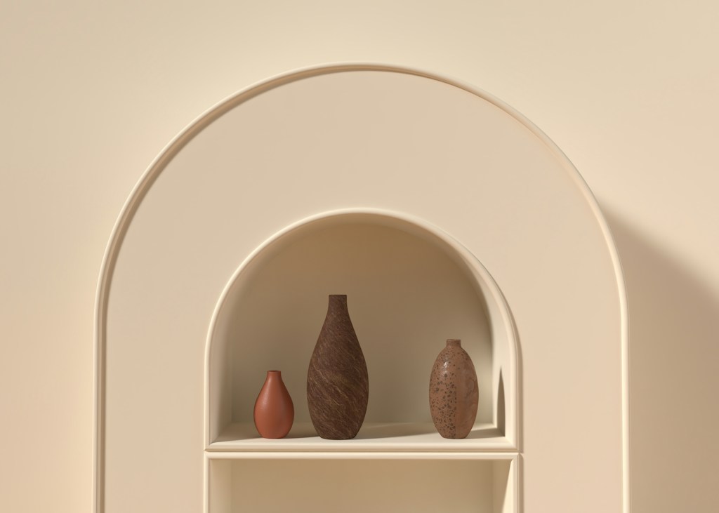 Beige Ceramic Vase