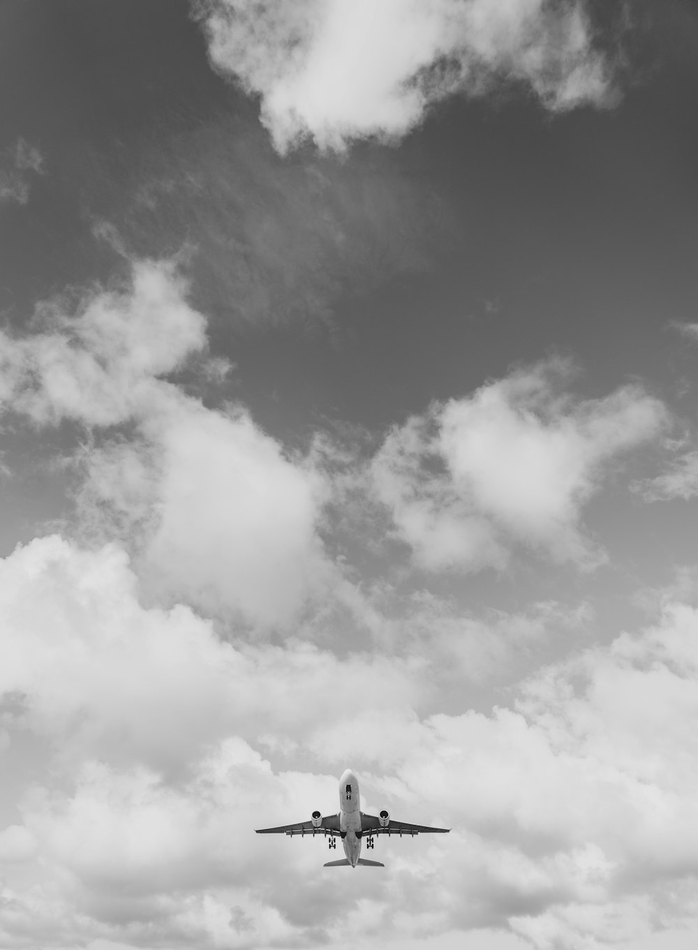 an airplane flying in the sky