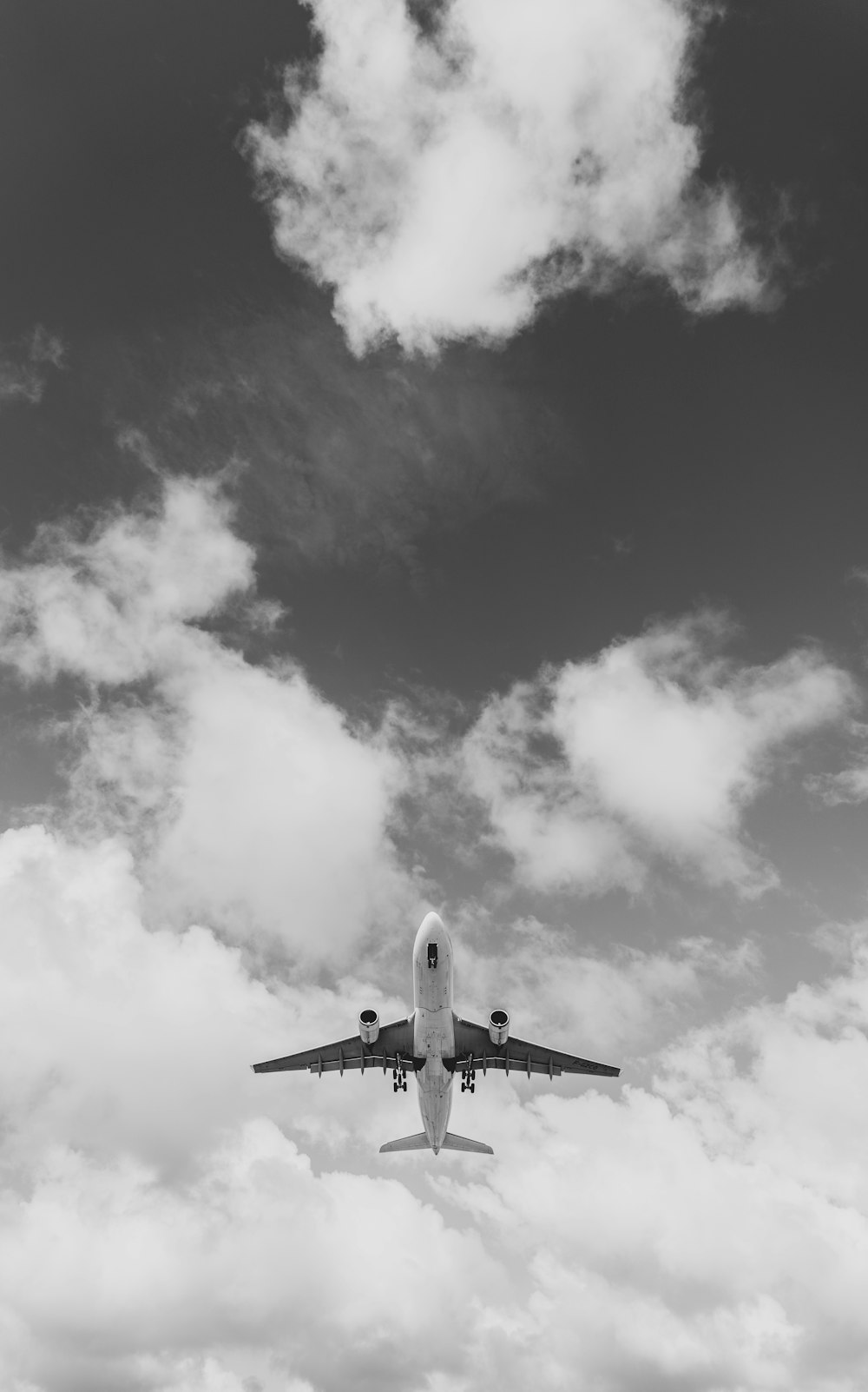 an airplane flying in the sky