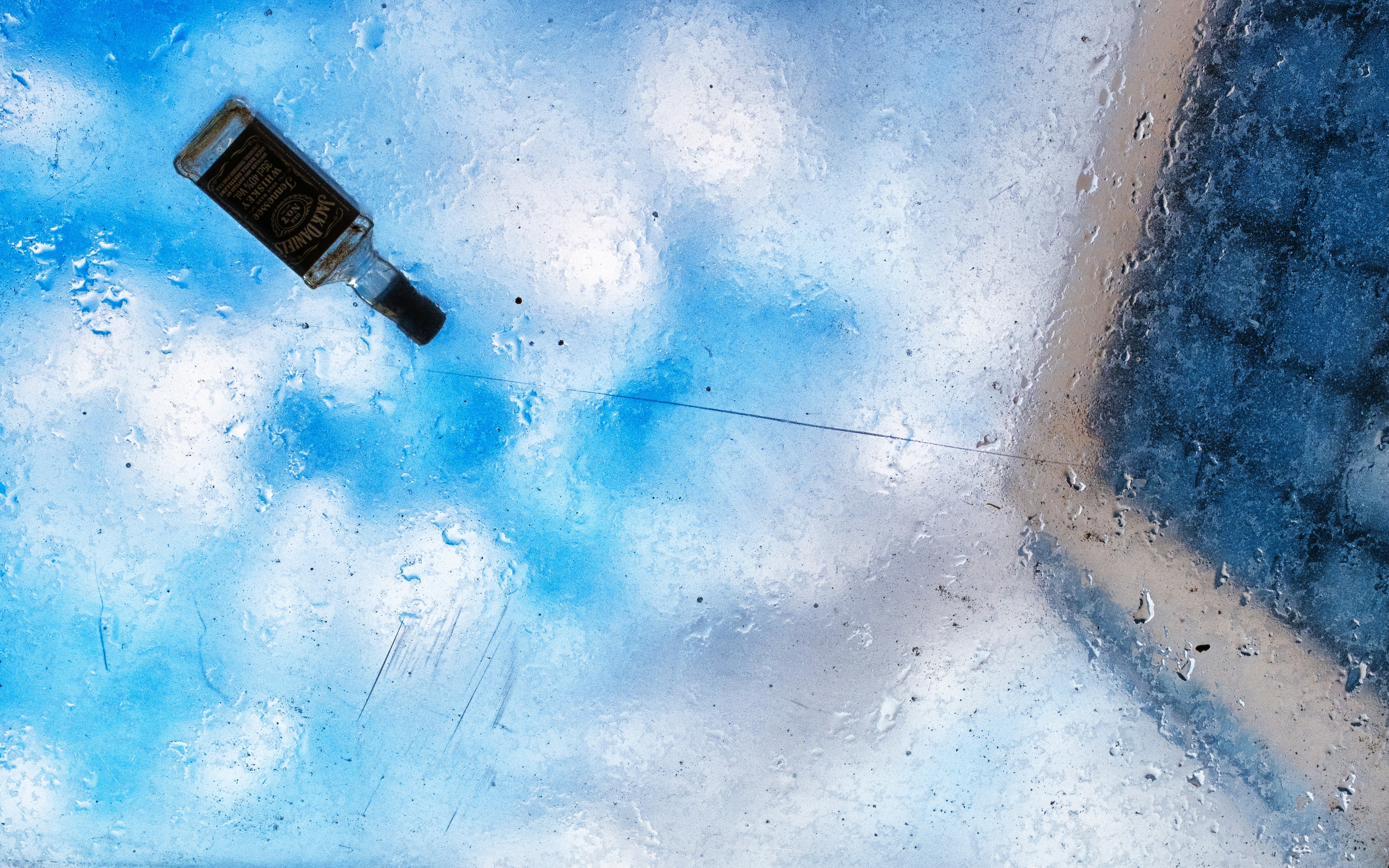 Cityscape Glass Bottle