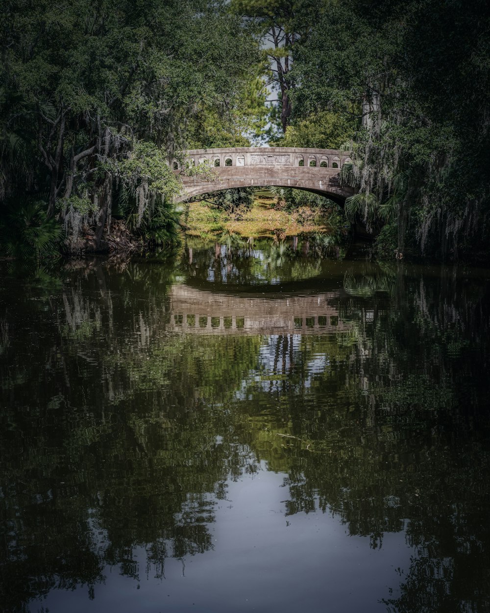 a bridge over a river