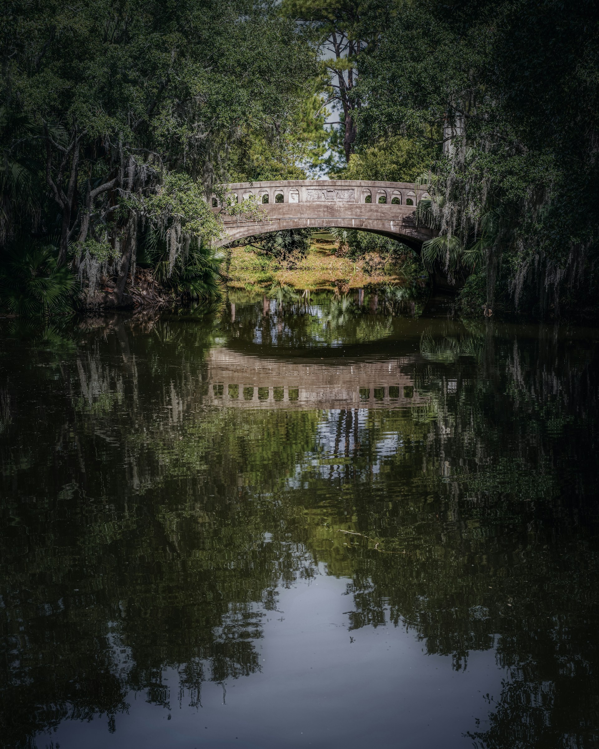 a bridge over a river