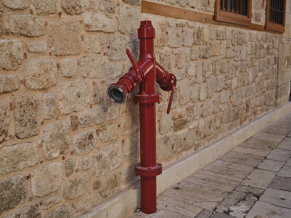 a red fire hydrant