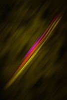A dynamic composition featuring diagonal streaks of vibrant magenta, red, and yellow set against a dark green, blurred background. The colorful lines appear as if they are moving swiftly across the frame.