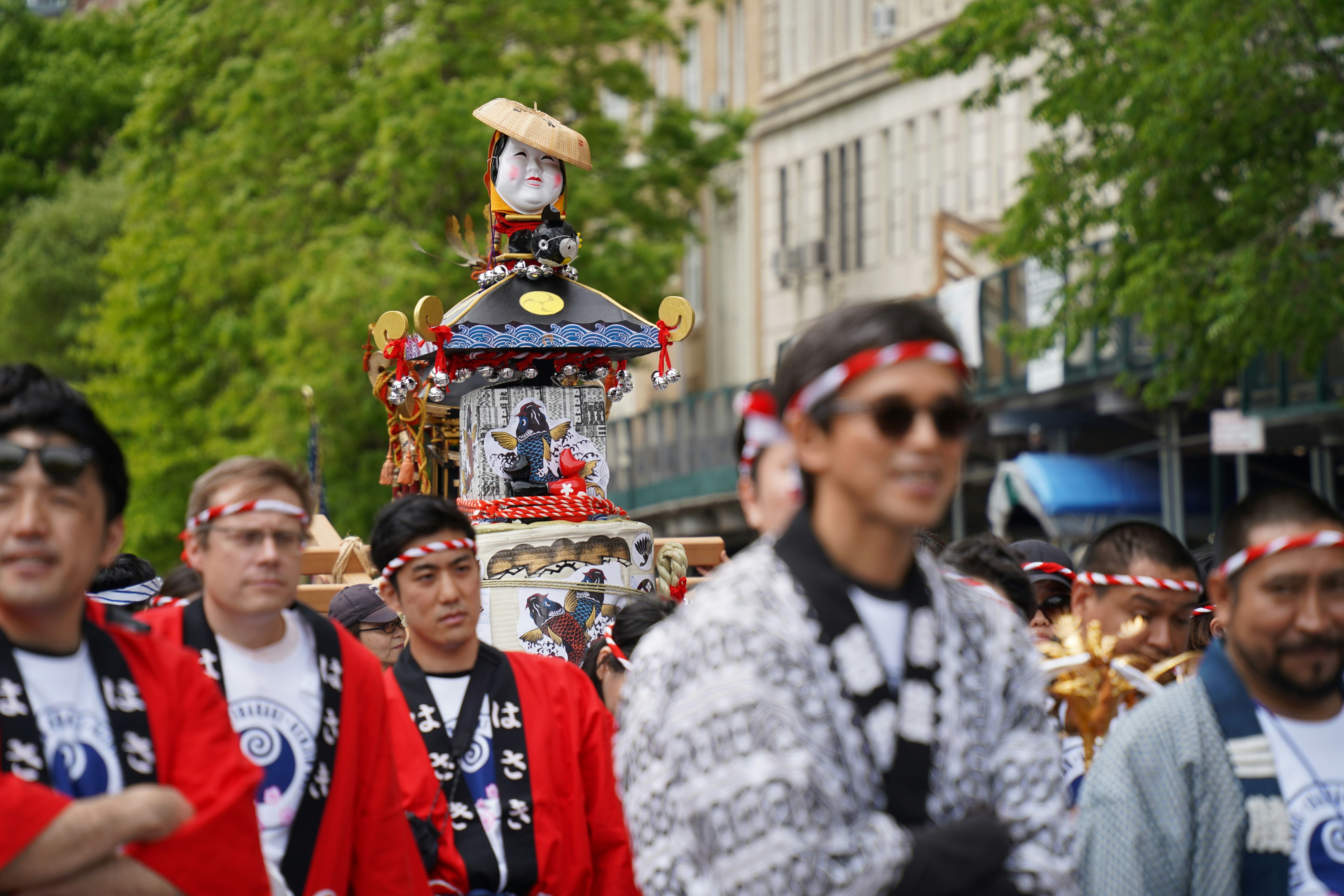 Ram Navami procession decorated chariot colorful crowd