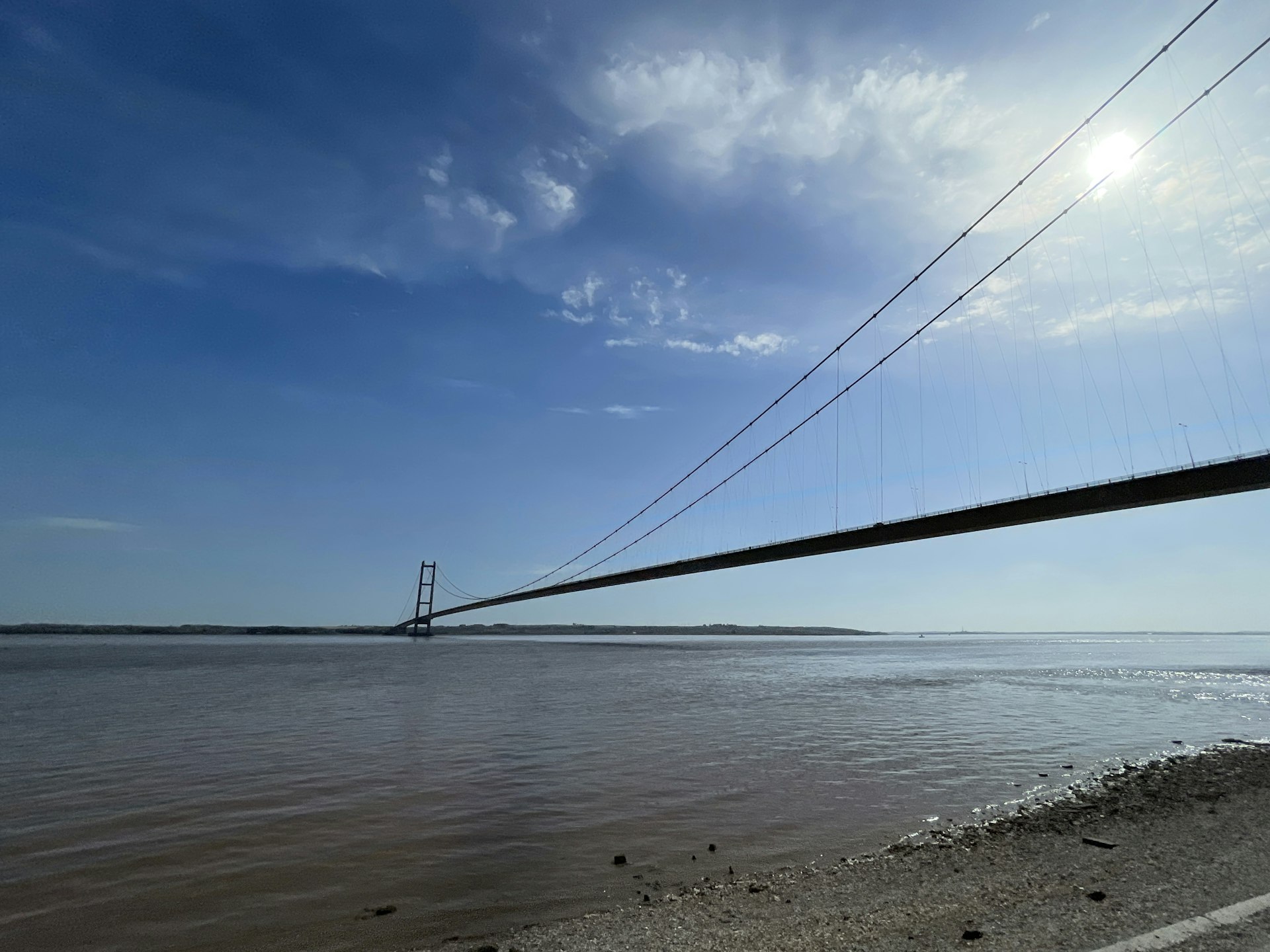 Humber Bridge at sunset