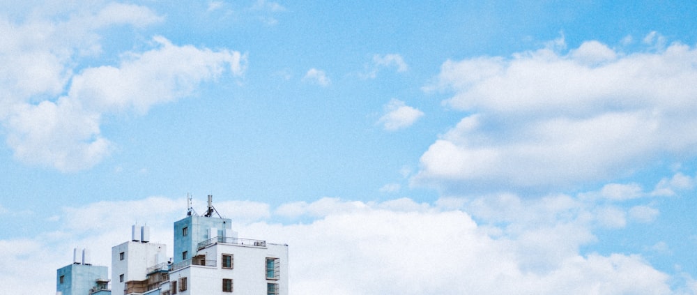 a clock tower on top of a tall building