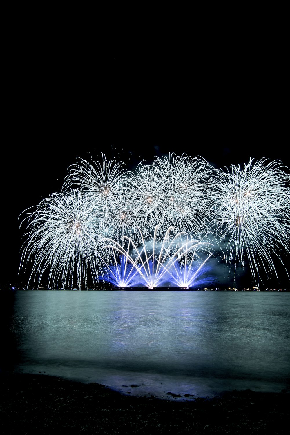 a group of fireworks that are in the sky