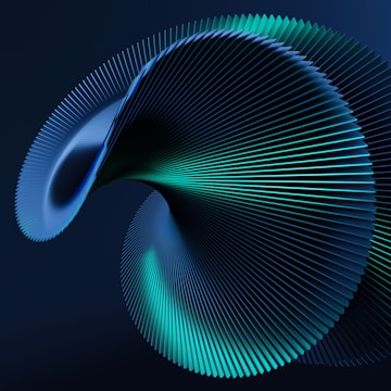 a computer generated image of a curved object