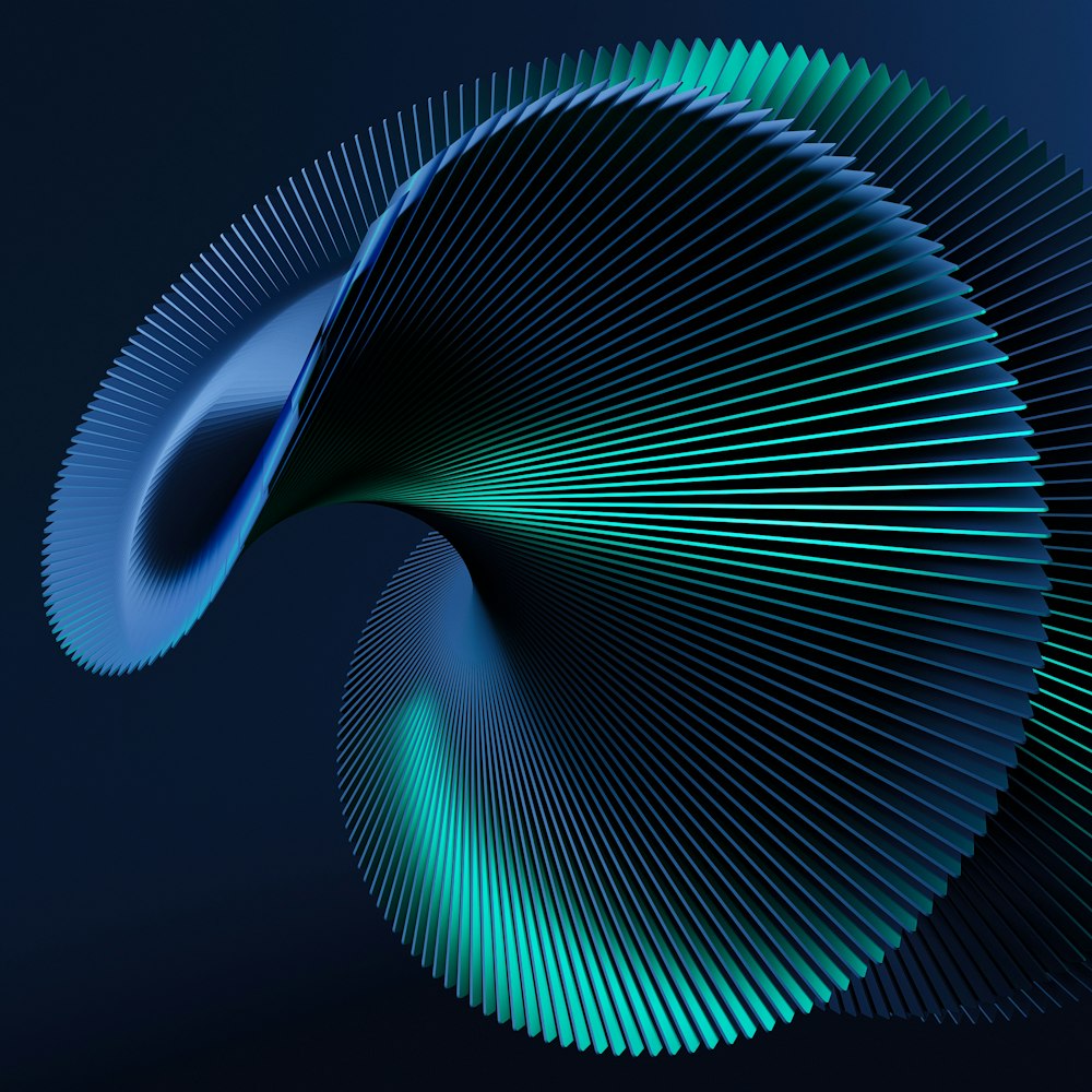 a computer generated image of a curved object