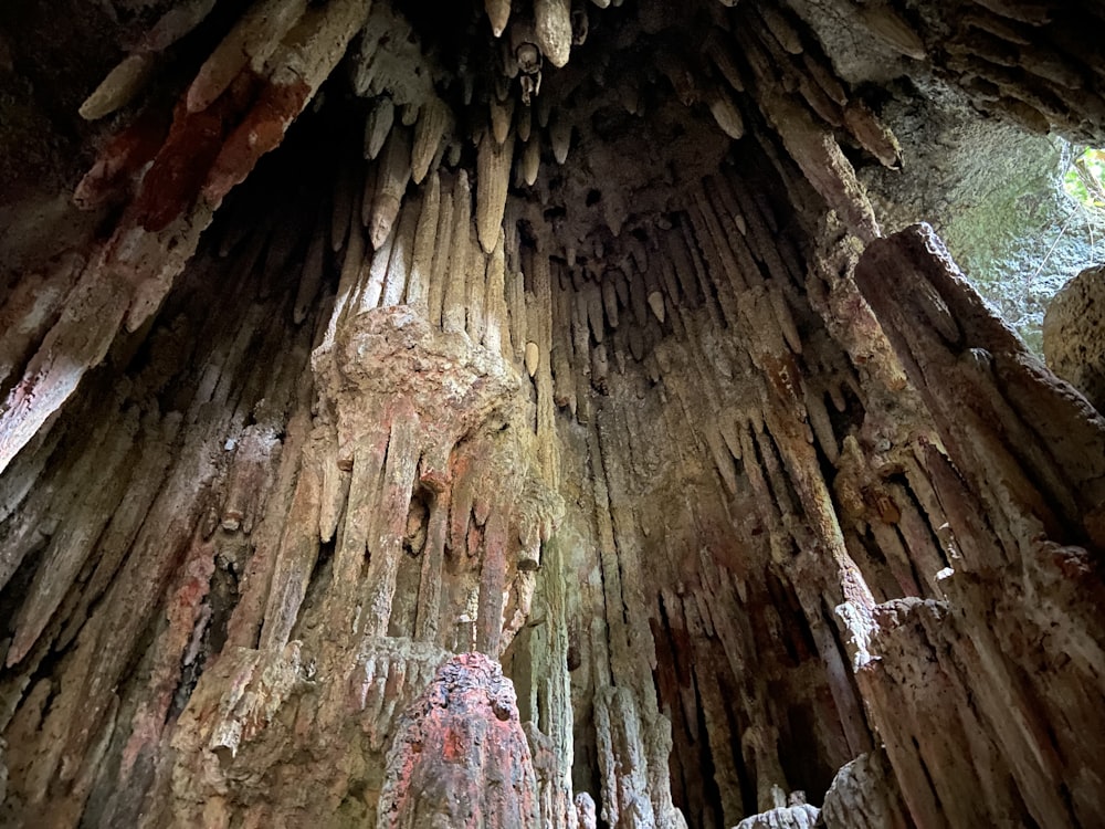 a very large cave with a lot of stalate