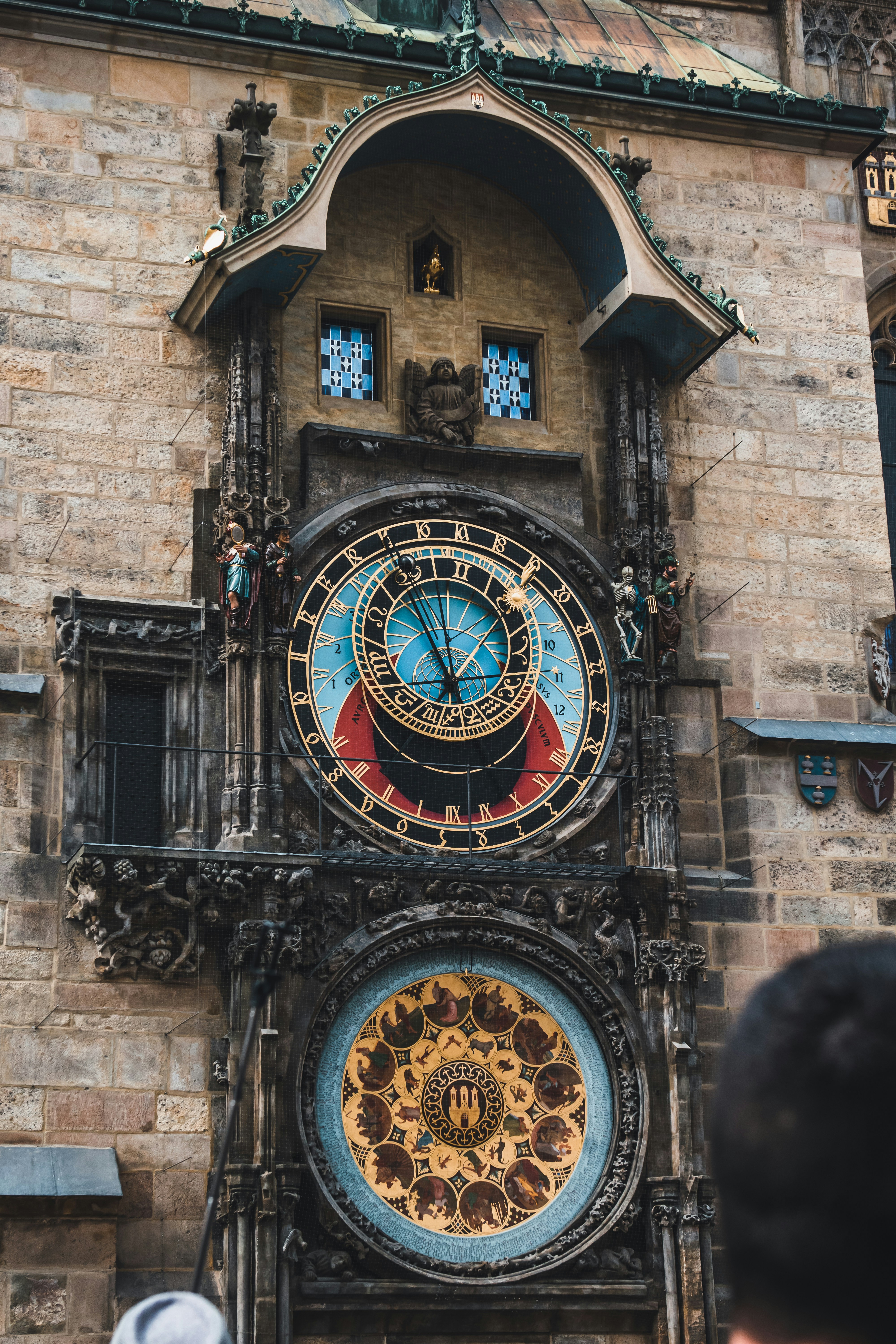 a large clock on the side of a building
