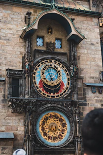 a large clock on the side of a building