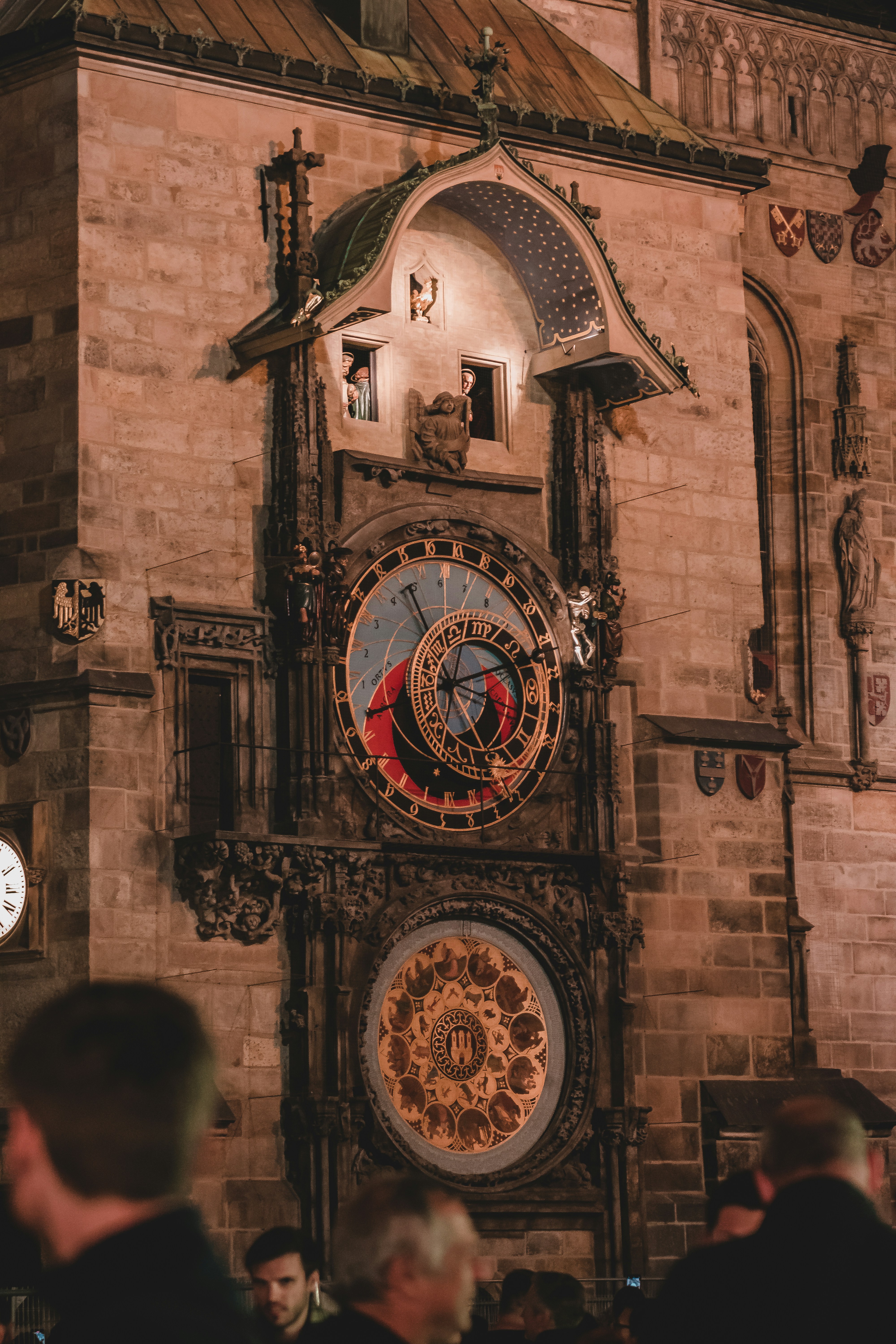 a large clock on the side of a building