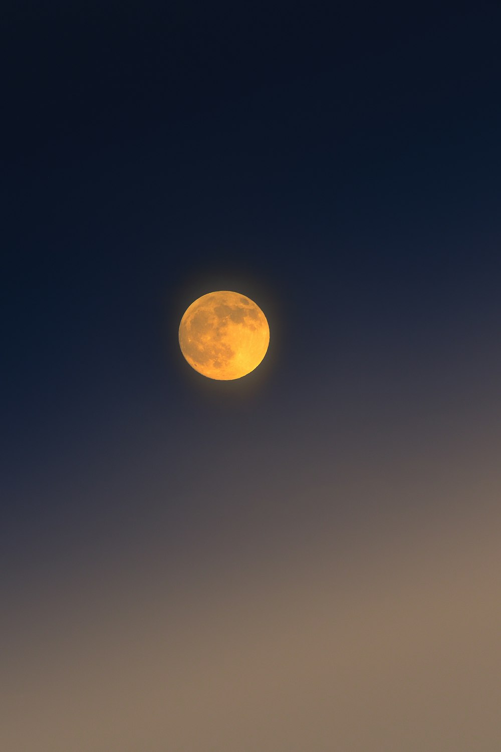 a full moon is seen in the sky