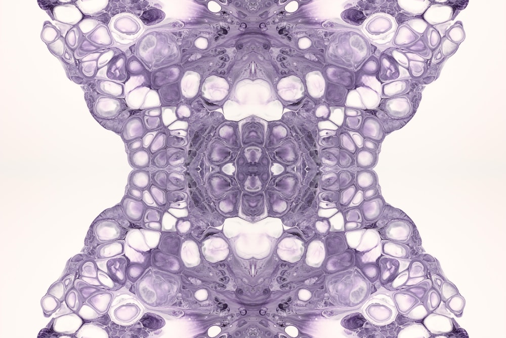 an abstract image of a purple and white object