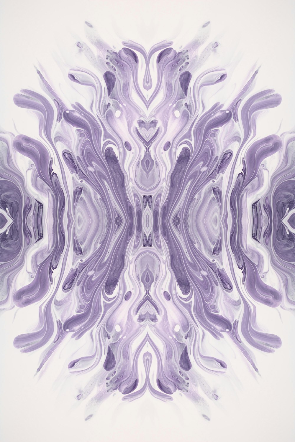 an abstract image of purple and white shapes