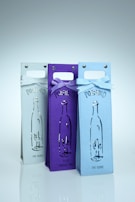 Elegant paper bags designed for wine bottles.