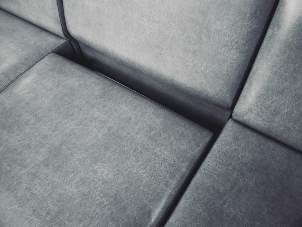 a black and white photo of a couch