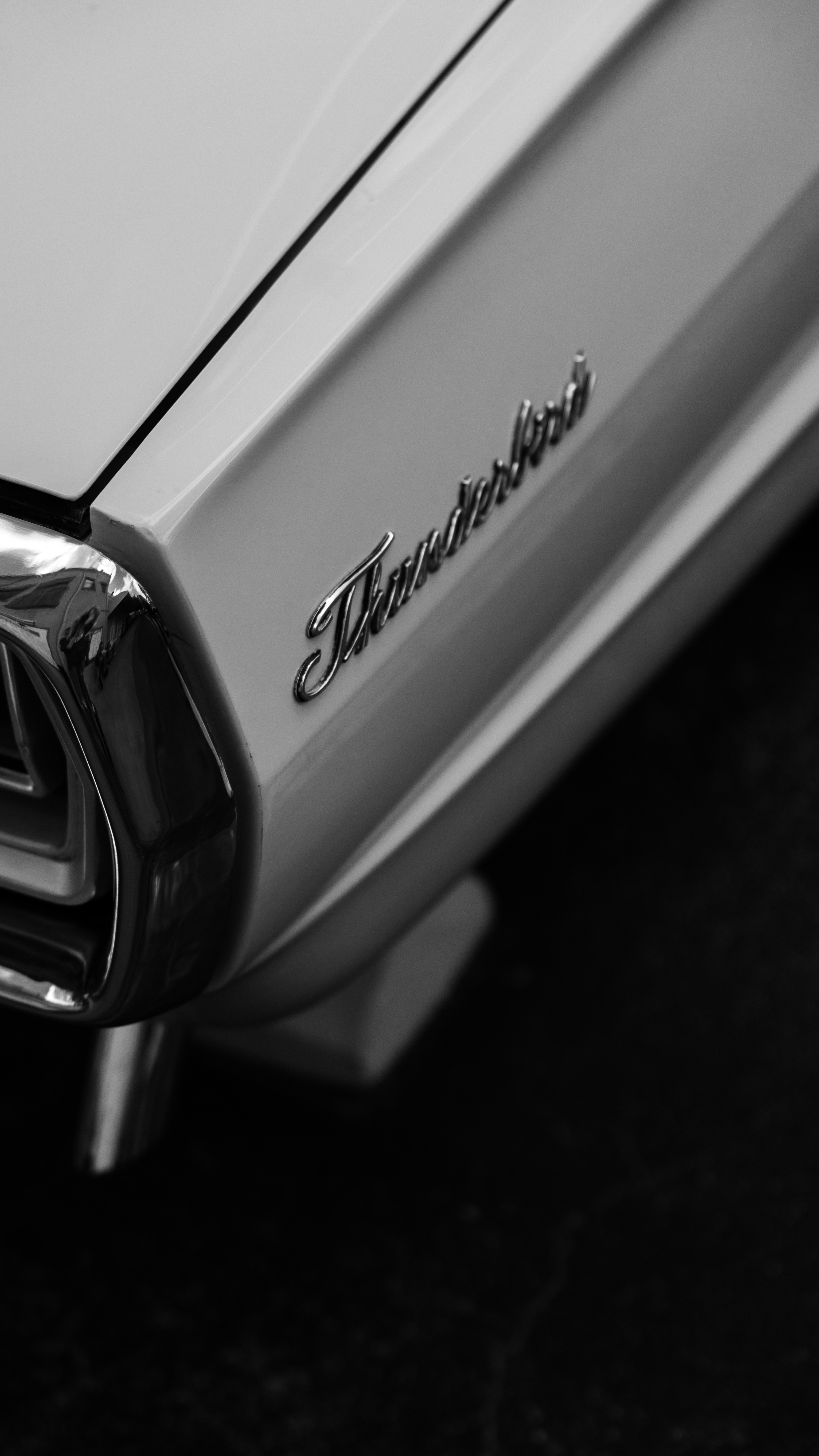 a close up of the front end of a car