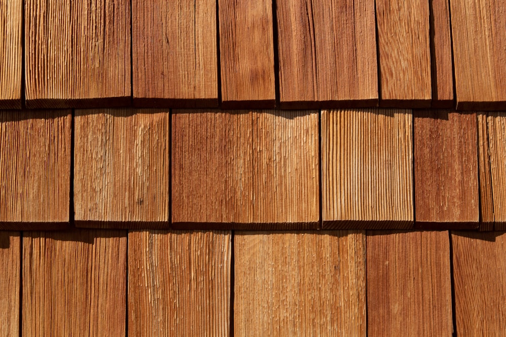 a close up view of a wooden roof