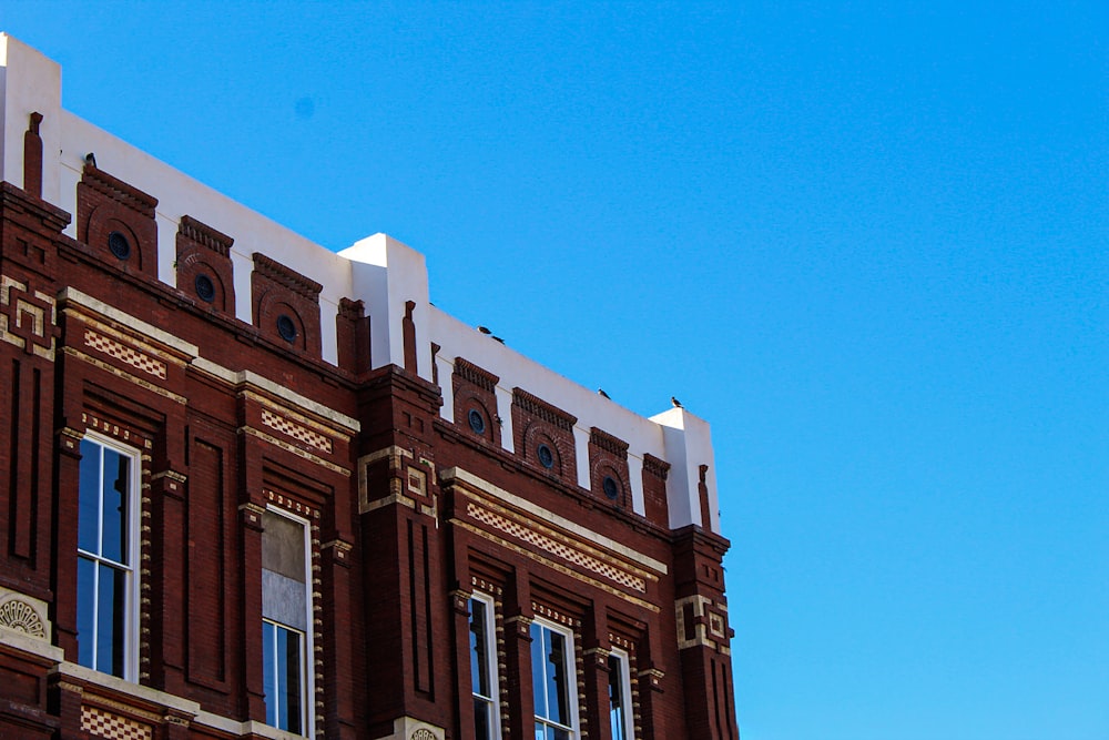 a large building with a clock on the side of it