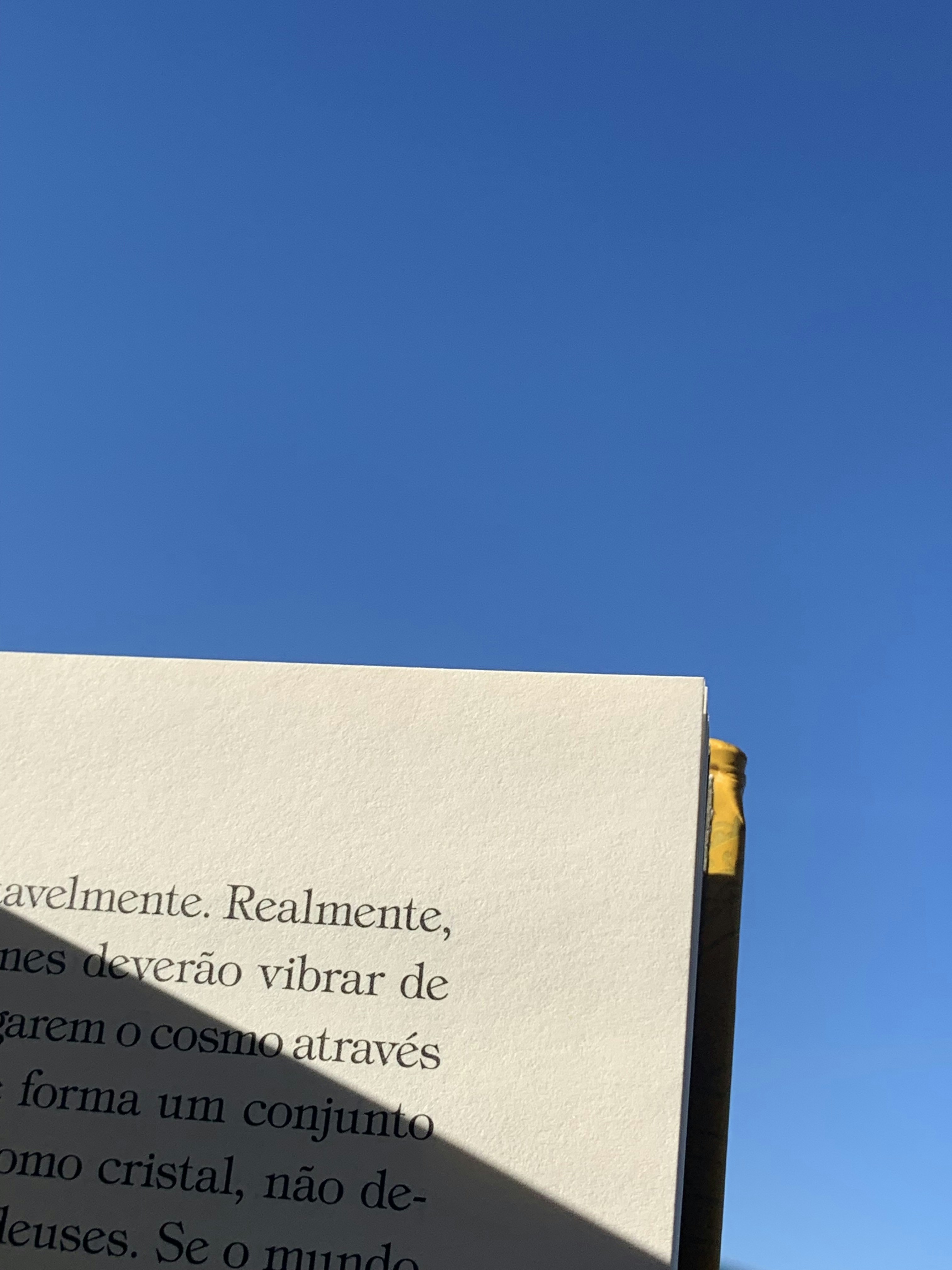 a white sign with a blue sky in the background