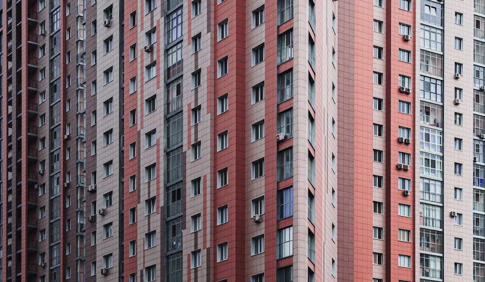 a very tall building with lots of windows