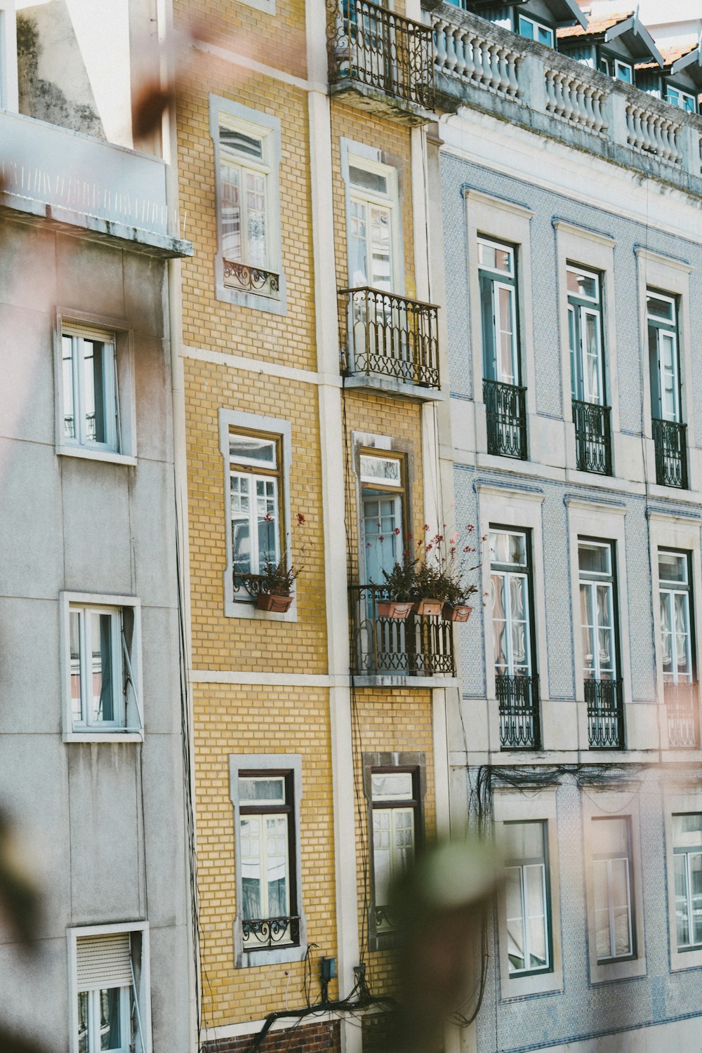 a picture of a building with a clock on the front of it