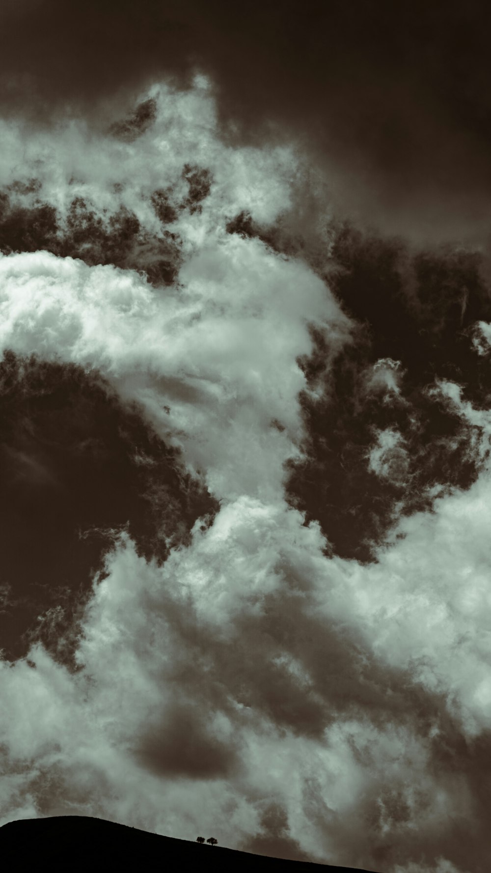 a black and white photo of a plane flying in the sky